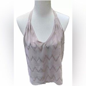 Forever 21 Silky Champagne Camisole V-Back Women’s Size Medium